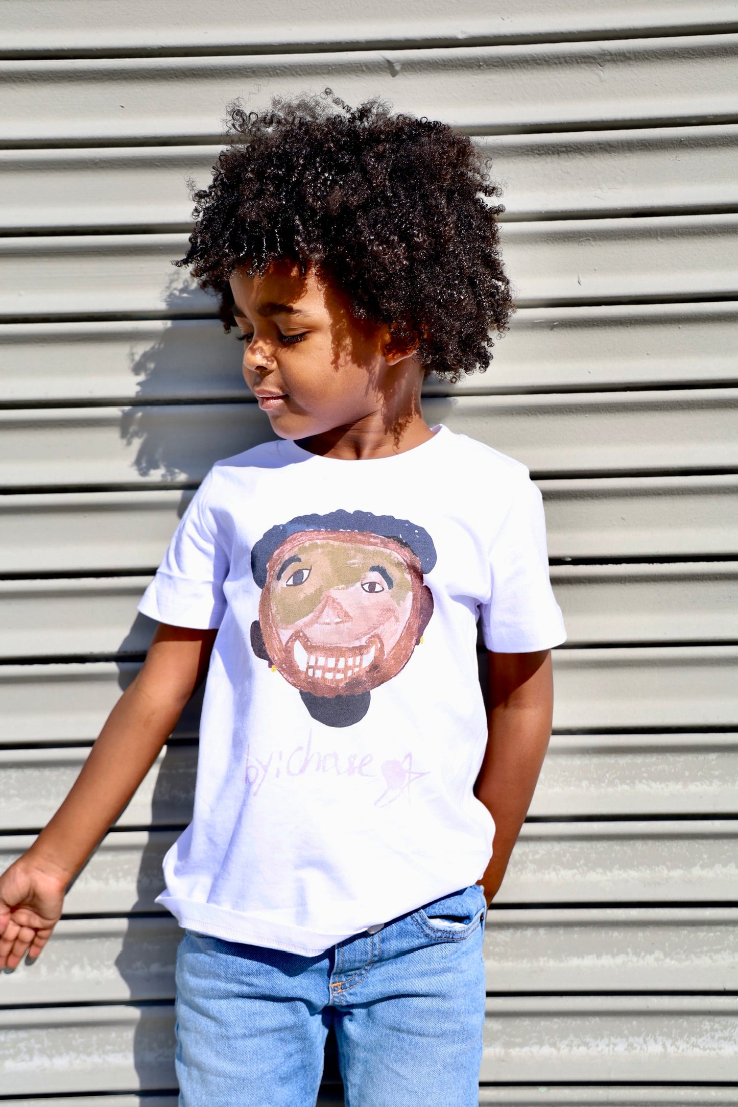 Dad, I Drew Kobe Toddler Tee (White)