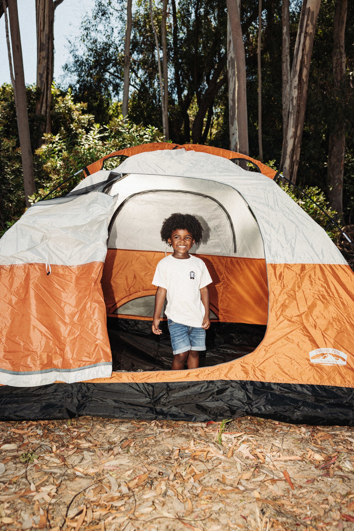 Off-White Camp Ground Toddler Tee - Screen Printed Logo, Trendy and Comfortable