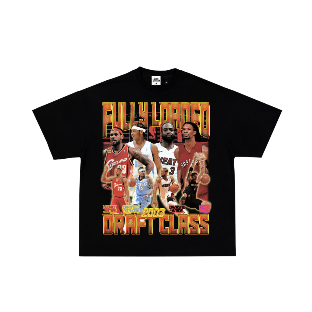 2003 Draft Class Tee - Black - A must-have basketball memorabilia for NBA history enthusiasts