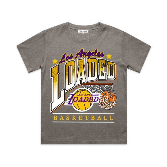 LA Loaded Hoop Kid Tee (Faded Grey)