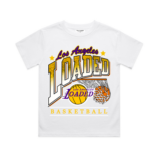 LA Loaded Hoop Kid Tee (White)