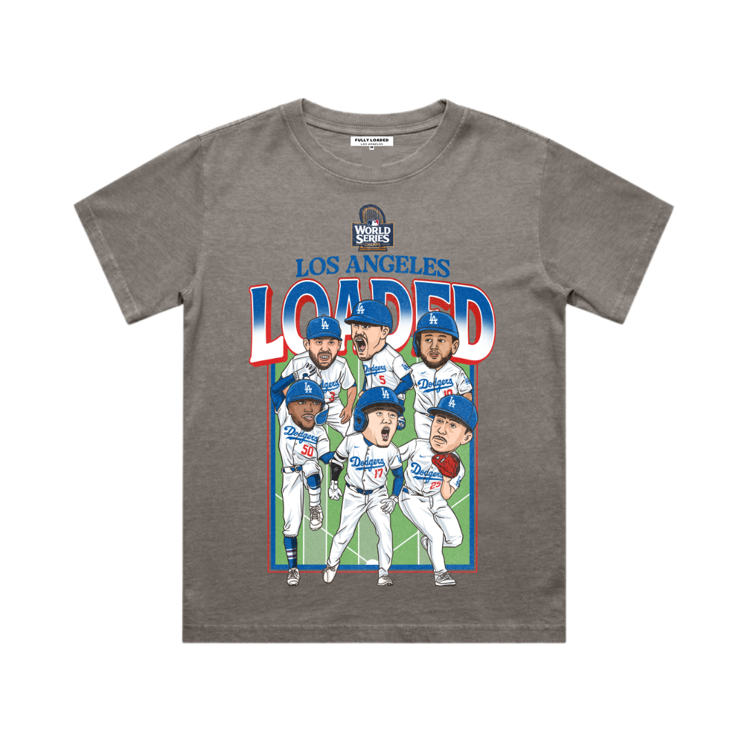 LA Loaded World Series Kid Tee (Faded Grey)