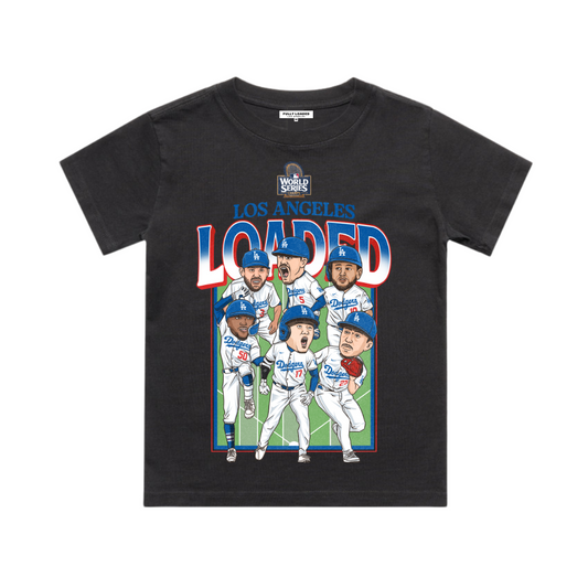 LA Loaded World Series Kid Tee (Faded Black)